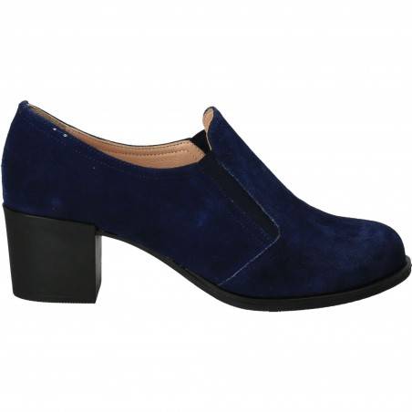 Pantofi din velur, eleganti, femei, albastru