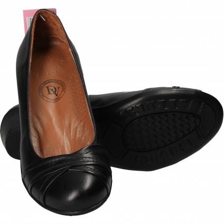 Pantofi Femei Platformă Piele Negri DA VINCI