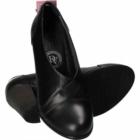 Pantofi Eleganti Femei Piele Negri DA VINCI