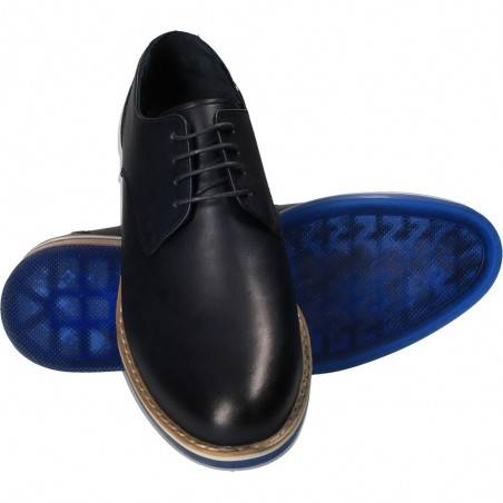 Pantofi barbati, bleumarin, marca Da Vinci, din piele naturala