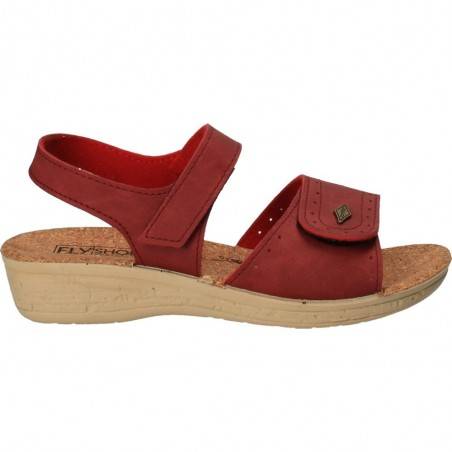 Sandale casual rosii, pentru femei, marca Fly Shoes