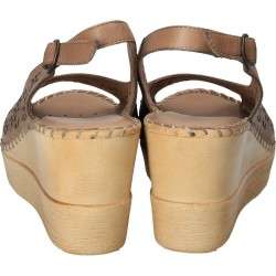 Sandale Donna Style, de dama, cu platforma, piele naturala