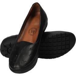 Pantofi casual negri, piele naturala, marca Da Vinci