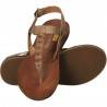 Sandale flip-flops, dama, gri, piele naturala
