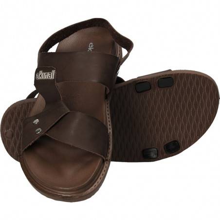 Sandale-papuci, pentru barbati, marca Akinal, maro