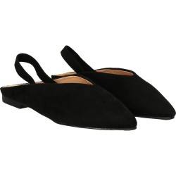 Pantofi de vară velur, negri, marca Mellisa