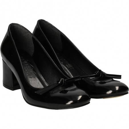 Pantofi lac de gala, negri, marca Ventes