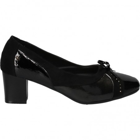 Pantofi eleganti, cu toc mic, culoarea neagra