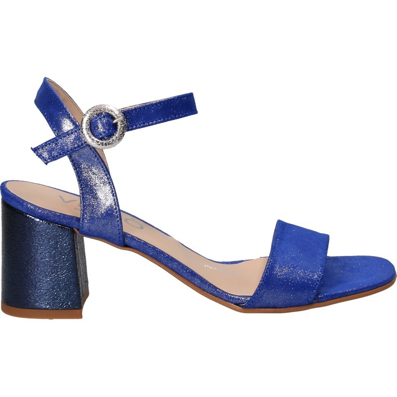 Sandale fashion, albastre, cu mic