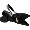 Pantofi LOVE negri din lac, trendy, marca Mellisa