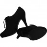 Pantofi dama, fashion cu siret, negru