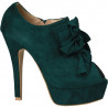 Pantofi dama, extravaganti cu toc stiletto, verde
