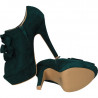 Pantofi dama, extravaganti cu toc stiletto, verde