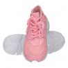 Sneakers roz, piele eco, textil, talpa groasa