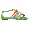 Sandale multicolore, cu funde colorate