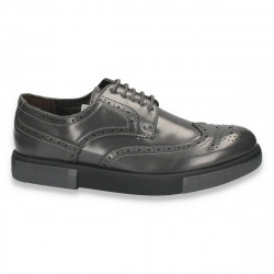 Pantofi casual, stil Oxford, gri, pentru barbati