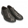 Pantofi casual, cu elemente stil Oxford, pentru barbati, gri