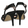 Sandale elegante pentru dama, cu toc mediu, negre - LS417
