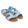 Sandale dama, cu talpa joasa, albastru deschis - LS517