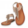 Sandale infradito cu strasuri, pentru dama, roz - W368