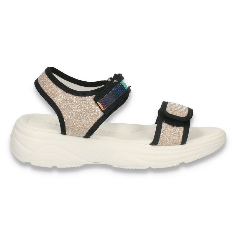 Sandale casual pentru fete, aurii - W467