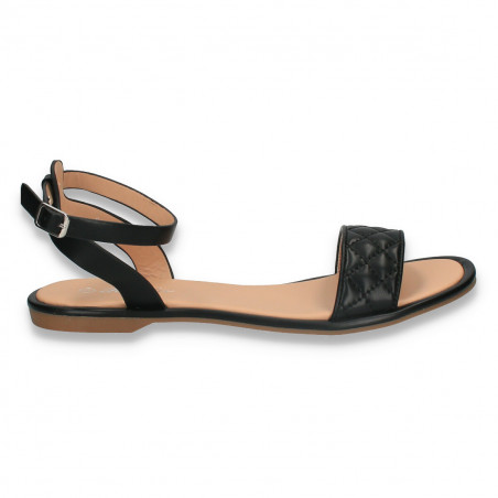 Sandale dama cu talpa joasa, negre - W483