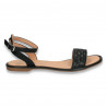 Sandale dama cu talpa joasa, negre - W483