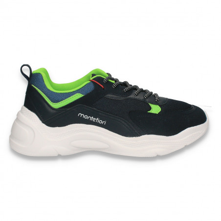 Pantofi sport pentru barbati, bleumarin-verde - W486