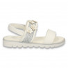 Sandale cu floricele pentru fetite, albe - W495