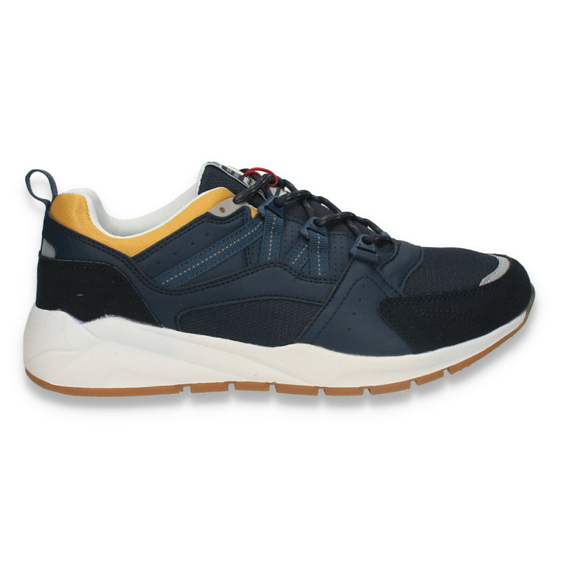 Pantofi sport barbati, bleumarin-galben - W498
