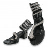 Sandale glami dama, negre - W562