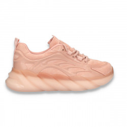 Sneakers dama, cu talpa inalta, flexibila, roz - W685