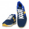 Sneakers pentru barbati, din material textil, bleumarin-galben - W688