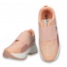 Sneakers casual dama, cu talpa groasa, roz - W756