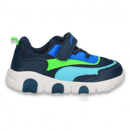 Pantofi sport pentru baieti, bleumarin-verde - W772
