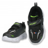 Pantofi sport pentru baieti, cu leduri, negri - W773