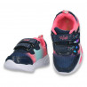 Pantofi sport, cu leduri, pentru fetite, bleumarin-fucsia - W775