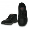 Sneakers casual pentru barbati, din piele ecologica, negri - W798