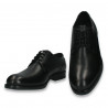 Pantofi simpli, din piele, pentru barbati, eleganti, negri - W851