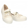 Pantofi dama, din piele ecologica, albi  - W902