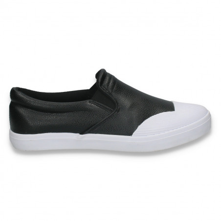 Pantofi casual pentru barbati, negru-alb - W916