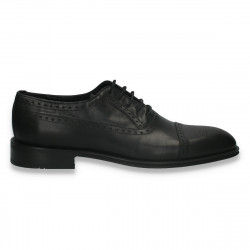 Pantofi eleganti pentru barbati, din piele, negri - W917