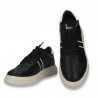 Pantofi casual pentru barbati, din piele eco, negri - W943