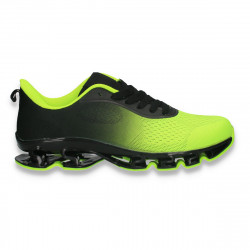 Pantofi sport pentru barbati, negru-verde - W944