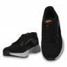 Sneakers casual pentru barbati, din material textil, negri - W1061