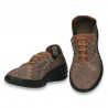 Pantofi sport dama, din material textil, bronz - W1112