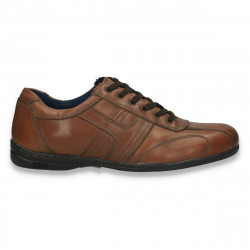 Pantofi stil casual pentru barbati, din piele, maro - W1134