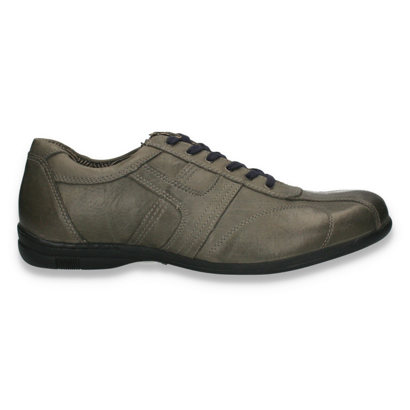 Pantofi stil casual pentru barbati, din piele, verzi - W1136
