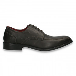 Pantofi stil eleganti pentru barbati, din piele, negri - W1139