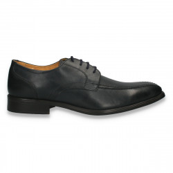 Pantofi eleganti pentru barbati, din piele, bleumarin - W1144